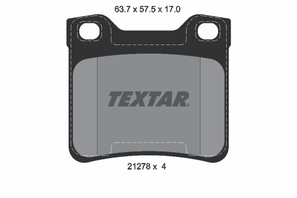 TEXTAR 2127803 - Комплект тормозных колодок, дисковый тормоз Q+