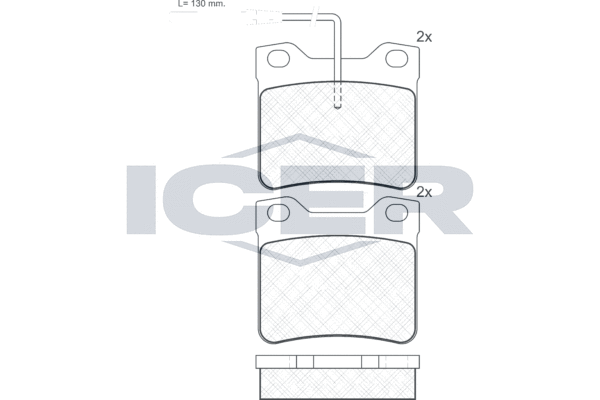 ICER 180787 - Тормозные колодки 