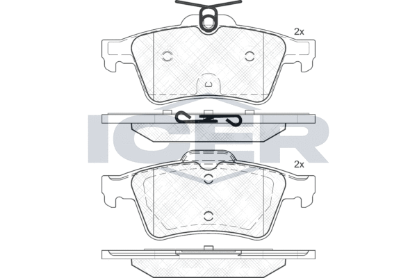 ICER 182013 - Тормозные колодки 