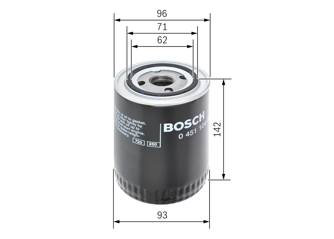 BOSCH 0 451 104 066 - Масляный фильтр