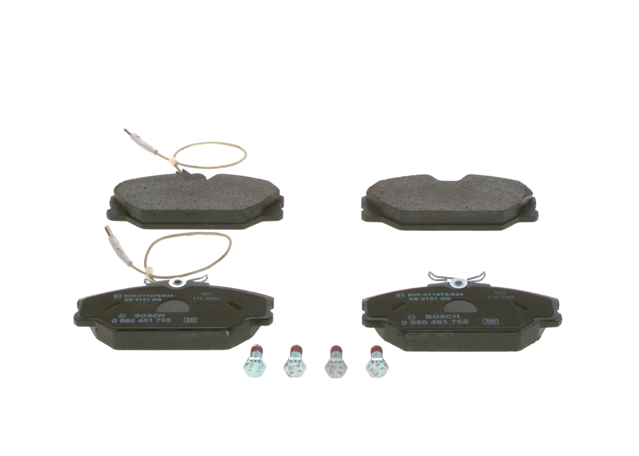 BOSCH 0 986 461 765 - Тормозные колодки 