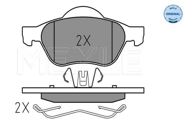 MEYLE 025 245 3518 - Комплект тормозных колодок, дисковый тормоз MEYLE-ORIGINAL: True to OE.