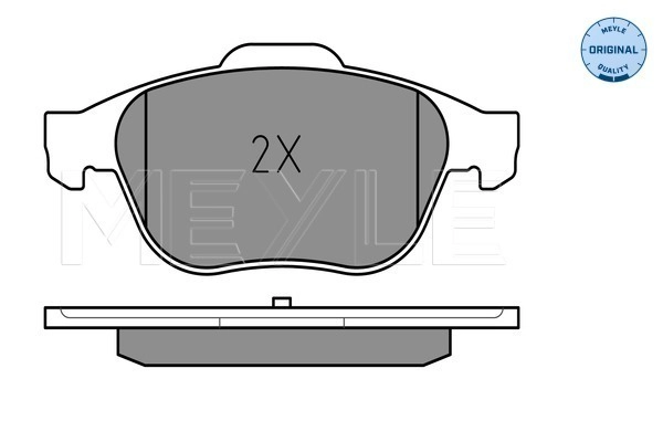 MEYLE 025 232 4818 - Комплект тормозных колодок, дисковый тормоз MEYLE-ORIGINAL: True to OE.