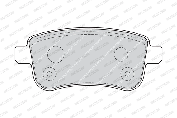 FERODO FDB4182 - Комплект тормозных колодок, дисковый тормоз PREMIER