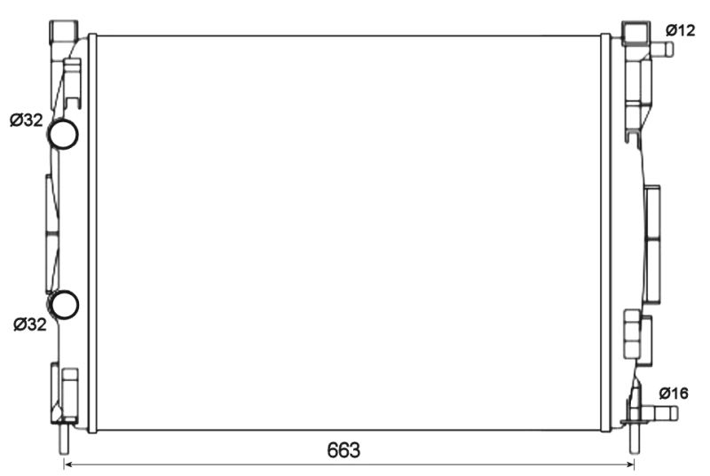 NRF 58327 - Радиатор охлаждения