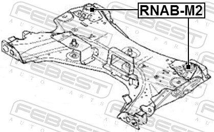 FEBEST RNAB-M2 - Сайлентблок