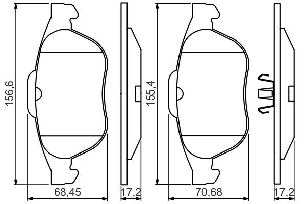 BOSCH 0 986 495 264 - Тормозные колодки 