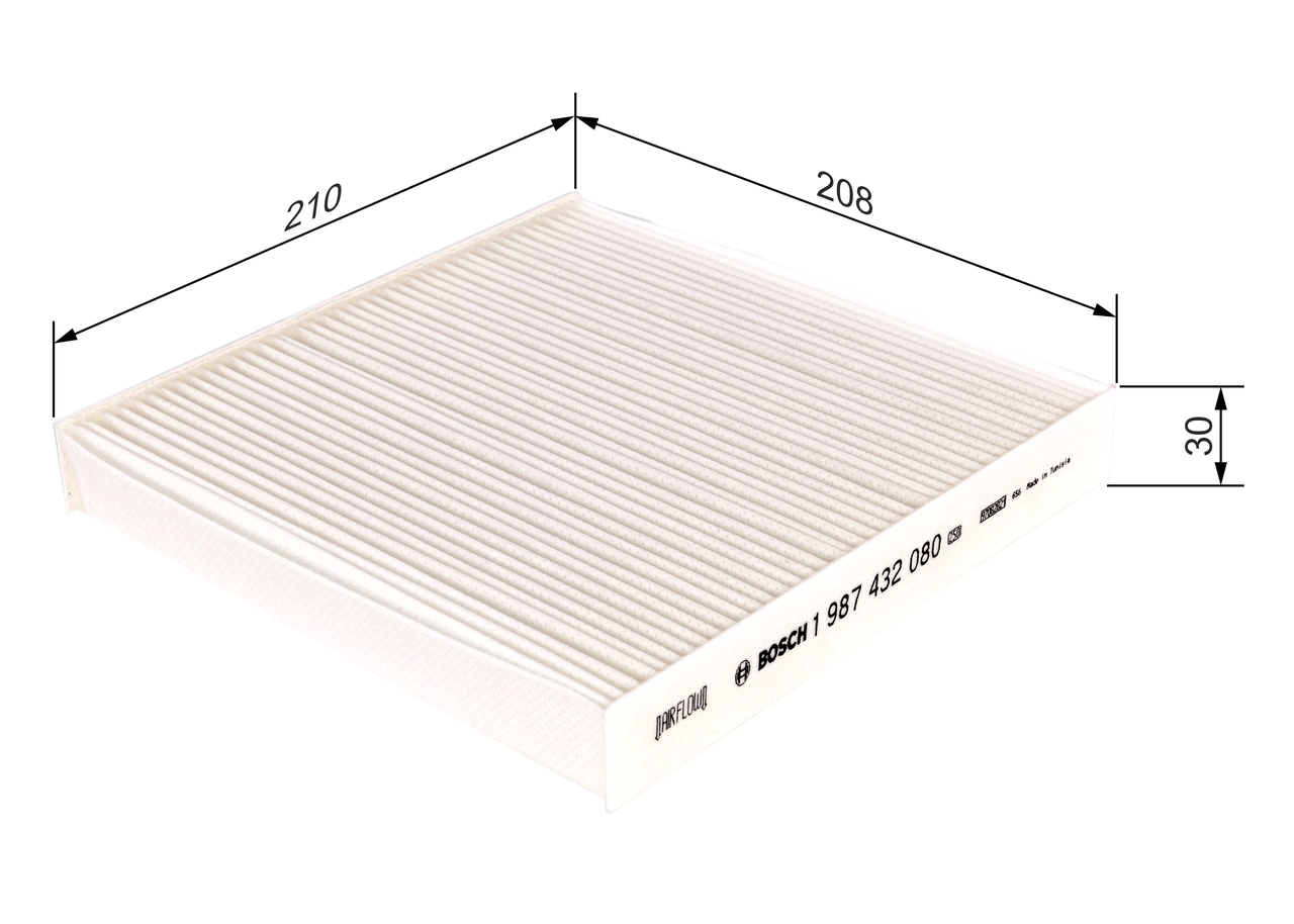 BOSCH 1 987 432 080 - Салонный фильтр