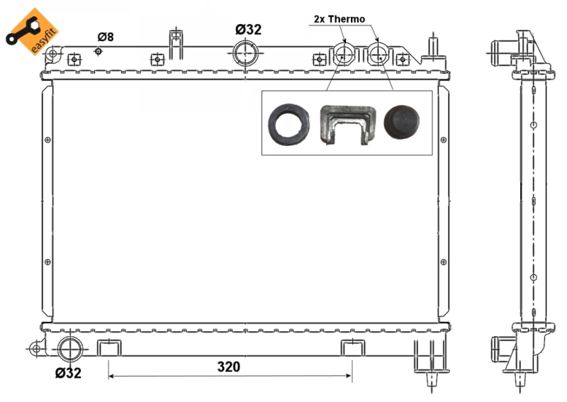 NRF 55426 - Радиатор охлаждения