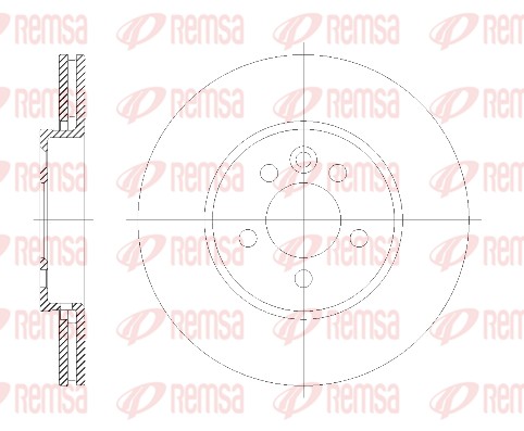 REMSA 6614.10 - Тормозные диски