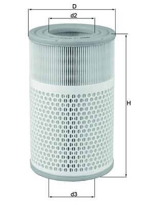 MAHLE LX 2079 - Воздушный фильтр