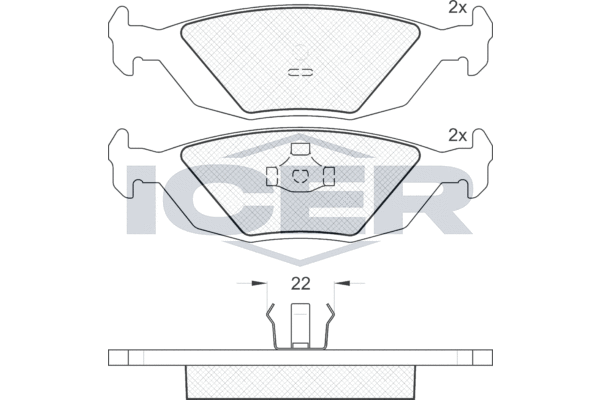 ICER 180775 - Тормозные колодки 