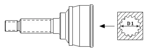 GKN 304329 - Шрус наружный Skoda Octavia 04-12/Yeti 10-/Kodiaq 16-
