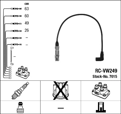 NGK 7015 - Высоковольтные провода