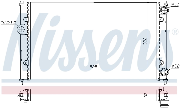 NISSENS 639961 - Радиатор охлаждения