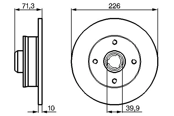 BOSCH 0 986 478 331 - Тормозные диски