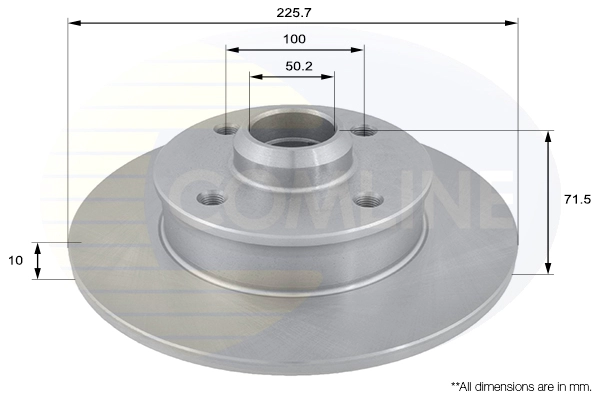 COMLINE ADC1416 - Тормозной диск Comline