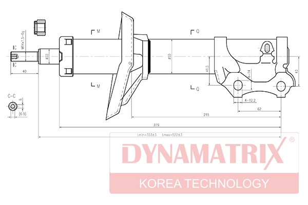 DYNAMATRIX DSA334810 - Амортизатор