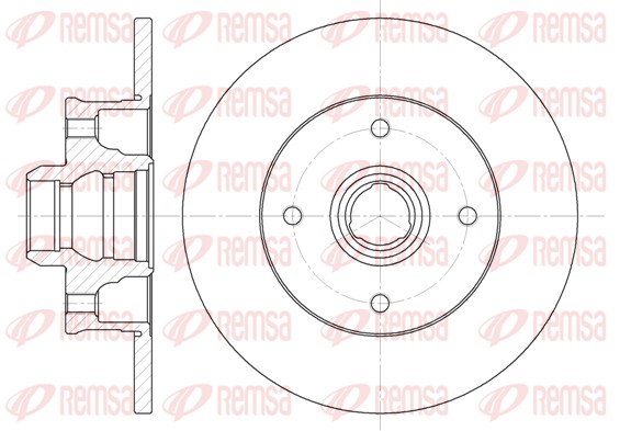 REMSA 6024.00 - Тормозные диски