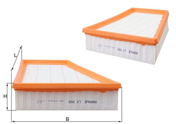 KNECHT LX 998 - Воздушный фильтр