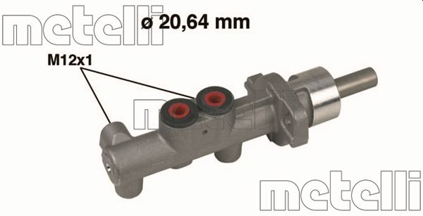 METELLI 05-0400 - Главный тормозной цилиндр
