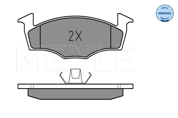 MEYLE 025 218 6817/W - Комплект тормозных колодок, дисковый тормоз MEYLE-ORIGINAL: True to OE.