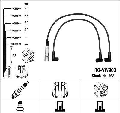 NGK 8621 - Высоковольтные провода