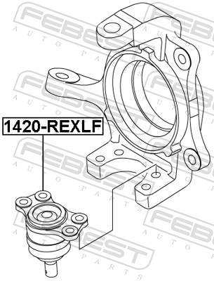 FEBEST 1420-REXLF - Шаровая опора