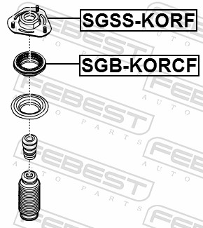 FEBEST SGB-KORCF - Опорный подшипник