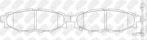 NIBK PN7501 - Тормозные колодки 