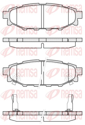 REMSA 1136.12 - Тормозные колодки 