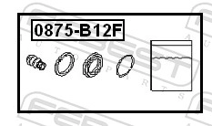 FEBEST 0875-B12F - Ремкомплект суппорта