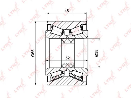 LYNXAUTO WB-1120 - Ступичный подшипник