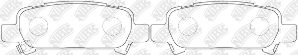 NIBK PN7415 - Тормозные колодки 