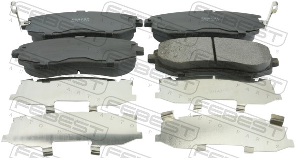 FEBEST 0801-G12F - Тормозные колодки 