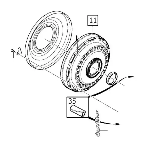 VOLVO 31256845 - крышка корпуса КПП