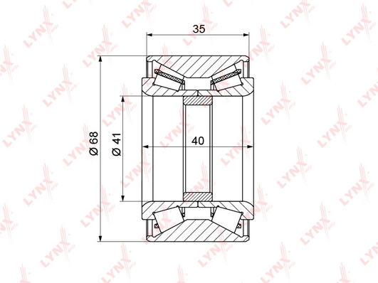 LYNXAUTO WB-1402 - Ступичный подшипник
