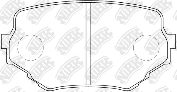 NIBK PN9382 - Тормозные колодки 