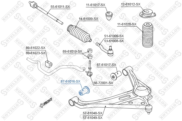 STELLOX 87-61016-SX - Сайлентблок
