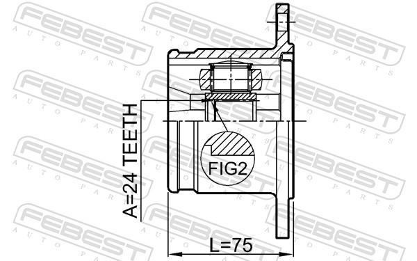 FEBEST 0711-GVJBLH - ШРУС