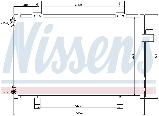 NISSENS 940057 - Радиатор кондиционера