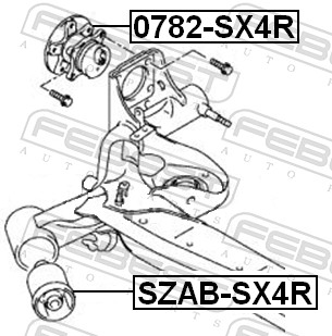 FEBEST SZAB-SX4R - Сайлентблок