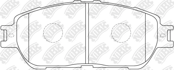 NIBK PN1480 - Тормозные колодки 