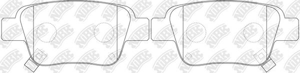 NIBK PN1239 - Тормозные колодки 