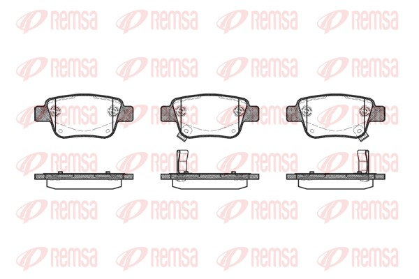 REMSA 1047.02 - Тормозные колодки 