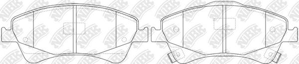 NIBK PN1837 - Тормозные колодки 