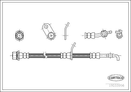 CORTECO 19033056 - Тормозные шланги