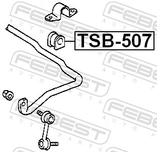 FEBEST TSB-507 - Втулки стабилизатора