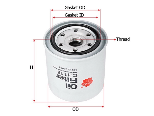 SAKURA AUTOMOTIVE C-1118 - Масляный фильтр