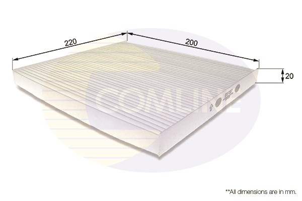 COMLINE EKF187 - Салонный фильтр